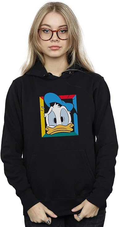 Amazon.com: Disney Women's Donald Duck Panicked Hoodie : Clothing, Shoes & Jewelry