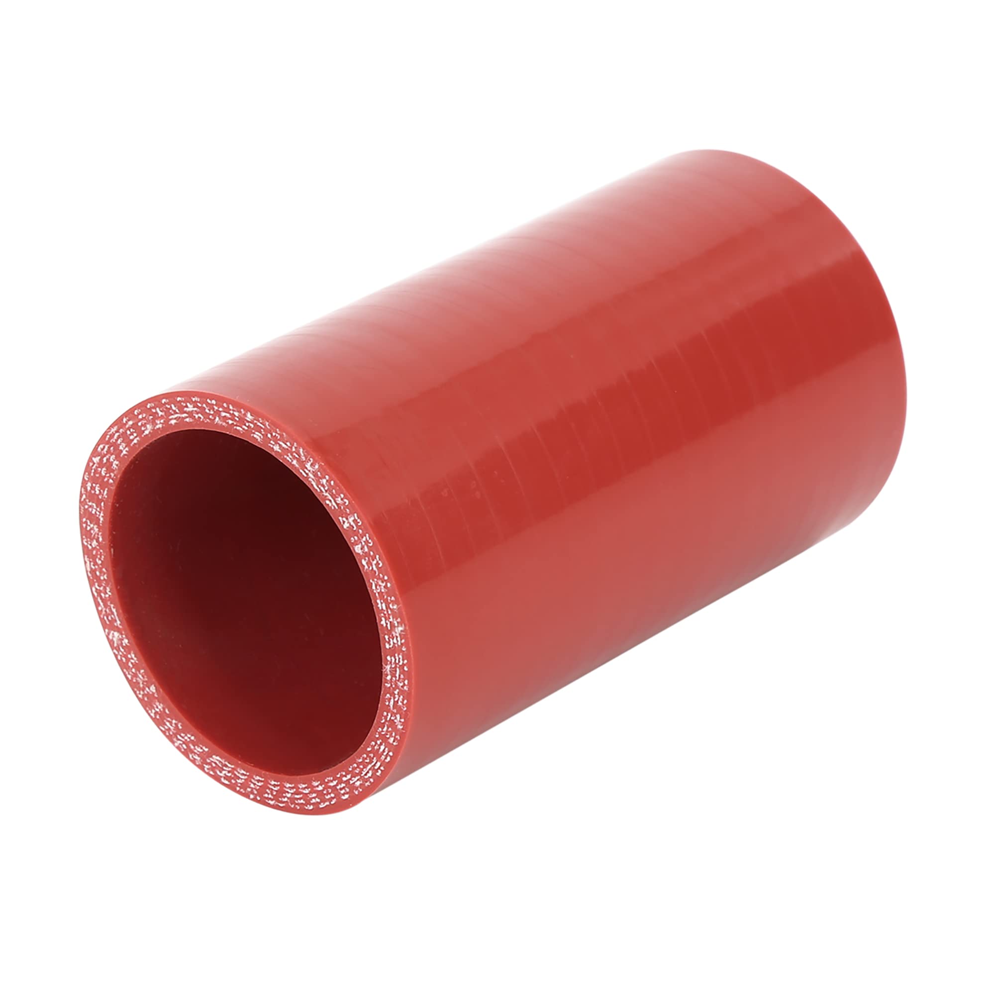 A ABSOPRO Coche Recto Manguera Acoplador Intercooler Tubo 50mm ID Rojo Silicona