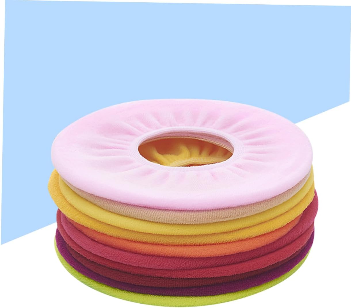 Gadpiparty 10pcs O-shaped Toilet Seat Covers Bathroom Decor Soft Warm Pads for Toilet Seat Fit Accessories