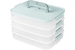 4 Layers Storage Container: The Ultimate Cookie Carrier for Stacking & Storing