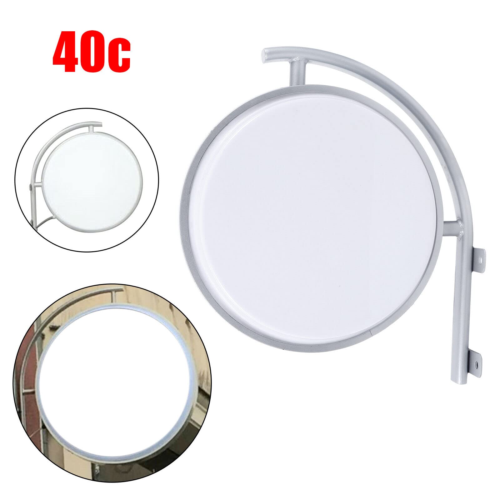 Led-lichtbak, rond, 60 cm, waterdicht, lichtreclame, lichtbox