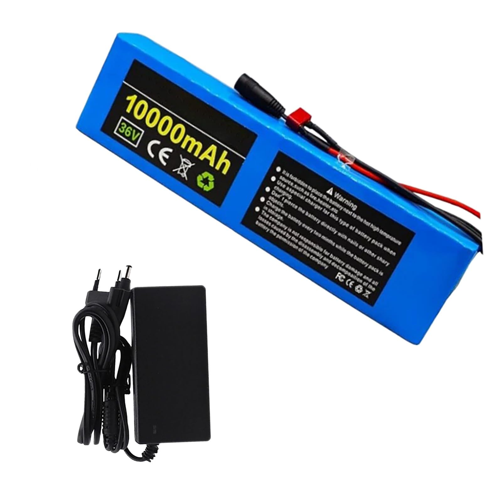 Batterie pour Vélo Électrique 36 V 10 Ah, Batterie Lithium-ION avec Protection BMS Intégrée, Batterie Étanche pour Trottinette Électrique Et Kart Électrique