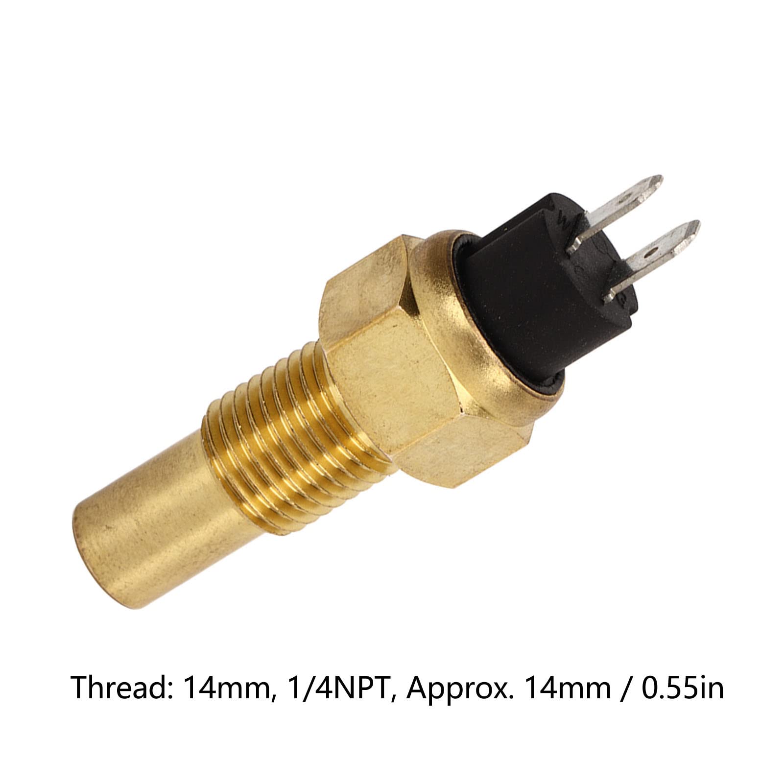 Sensore Temperatura Acqua M14x1,5, Sensore Temperatura VDO da 6 a 24 V, Lega di Alluminio, per Temperatura Acqua Olio Generatore