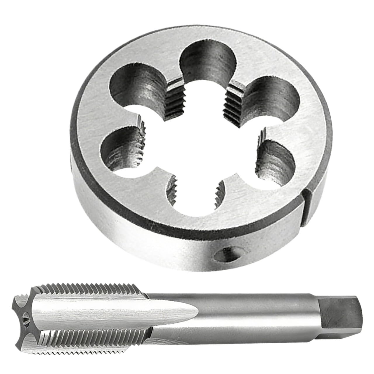 Zestaw gwintowników i narzynek metrycznych M23x1,5 mm - Narzędzie do frezowania gwintów ze stali szybkotnącej do metali, 1 szt.