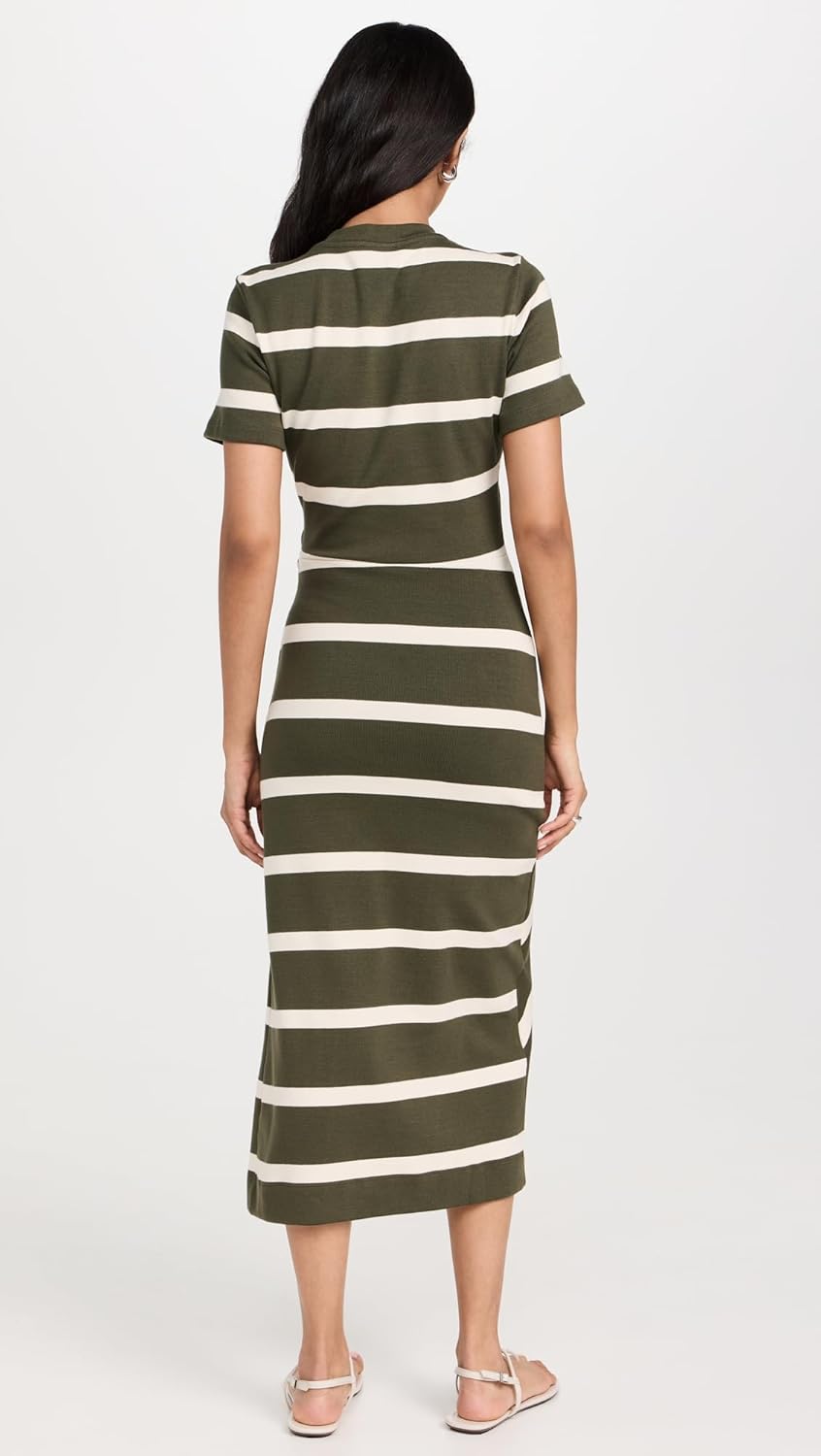 Tanya Taylor Women's Short Sleeve Striped Cody Dress - Image 3