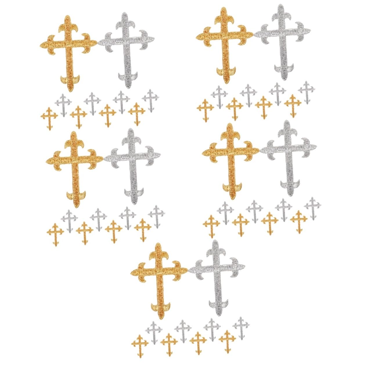 SEWACC 50piezas Parches De Hierro Decorativos Forma De Parche De Para Ropa Sombreros y Accesorios De Bricolaje Para Reparar y Embellecer y Bolsos
