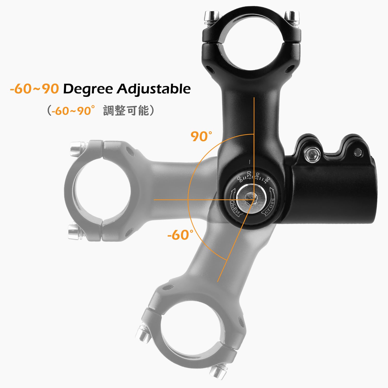 TRIWONDER Lenkererhöhung Aluminium Fahrrad Vorbau – MTB Gabelschaft Extender, Höhen-Adapter für Verstellbaren Ahead Vorbau, 28,6 mm / 1-1/8 Zoll