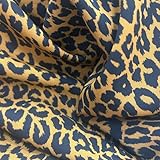 Tela de Crepe Estampada Leopardo. Ancho 1.50 Mtrs. 1 Mtr.