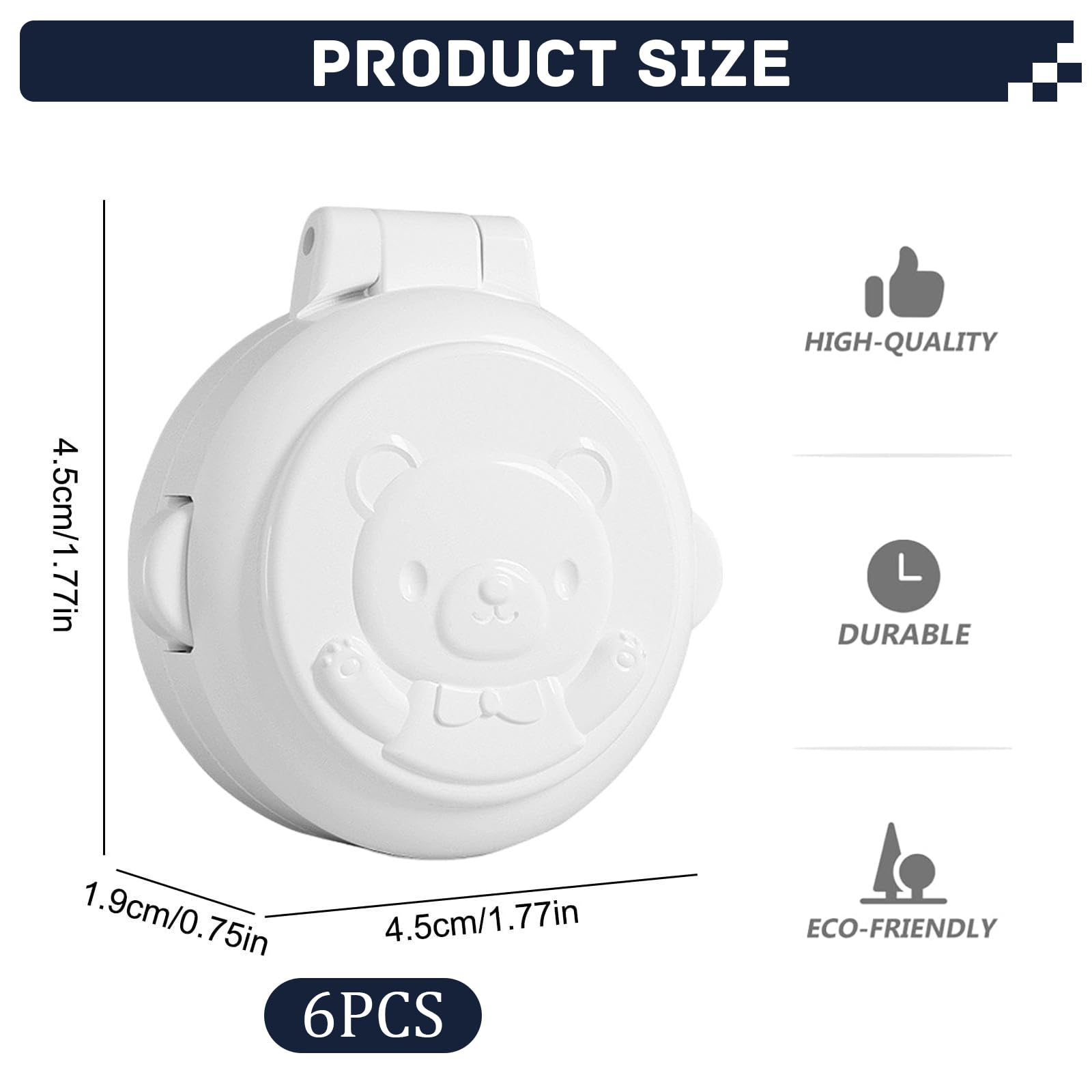 Boutons de verrouillage de sécurité pour bébé, 6pcs verrous de sécurité enfant pour verrouillage de machine à laver verrouillage de sécurité pour machine à laver pour démarrage de clé (blanc)