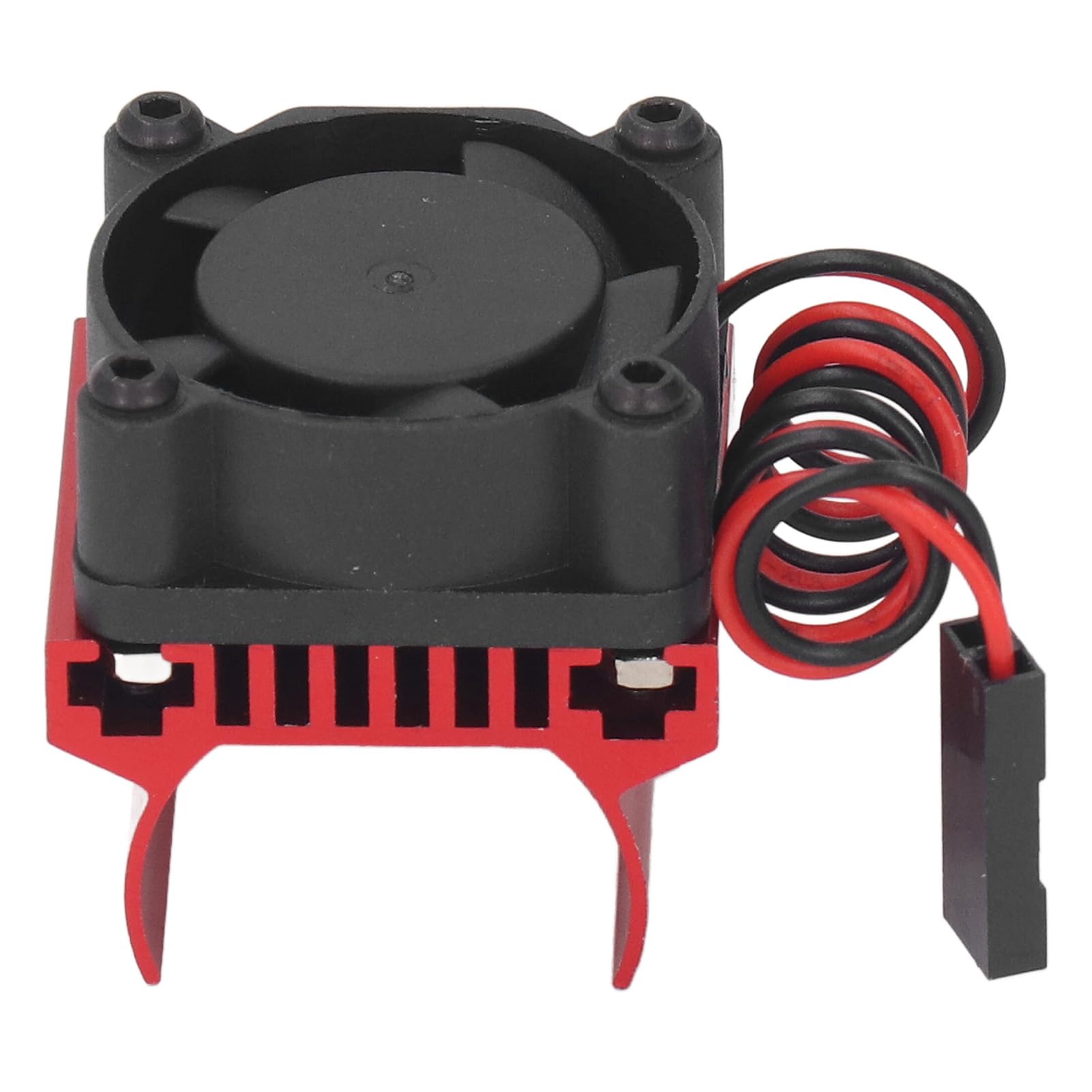 RC Motor Cooling Fan, 5V Aluminum Alloy RC Car Engine Motor Cooling Fans Radiator forTraxxas 1/18 Remote Control Car Crawler Brushless (Red)