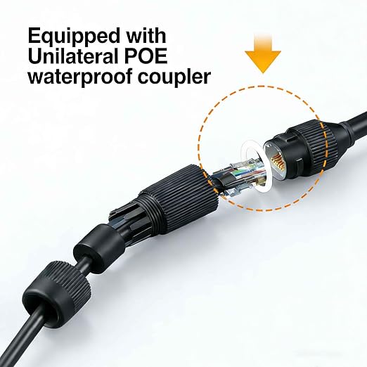 Cable de red Ethernet Cat 6 30m negro 4 piezas miniatura 4