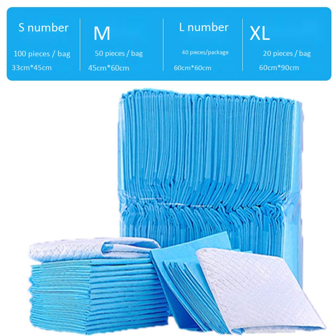 Couches de Chiot Jetables pour Tapis de Dressage pour Animaux 100 Feuilles Épaissir Le Tapis de Pipi pour Chien D'absorption d'eau de Désodorisation