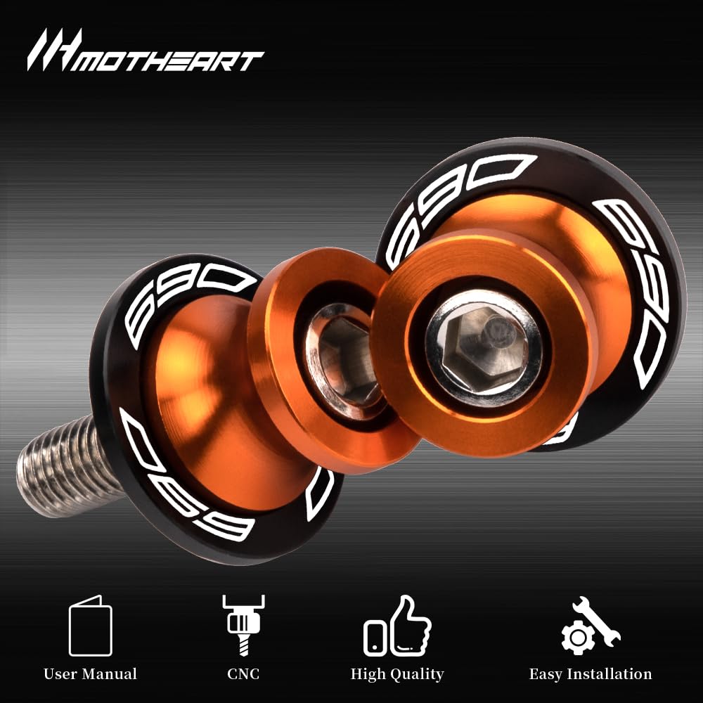 M10 Slider à bras oscillant pour 690 Enduro R 2009-2024 690 SMC R 2012-2024 690 Duke 2008-2018 Protection robuste du bras oscillant pour des performances durables (voir ci-dessous)