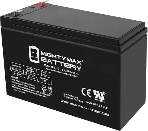 Mighty Max Battery 12V 8Ah SLA Battery Replaces Lowrance Elite-3x