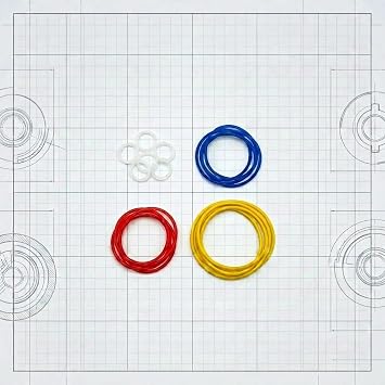 Rubber Bands for technic Parts, Compatible with Mainstream Building Block Brands, Great for Race Cars, Power Motors & All DIY Custom Mechanical MOC Builds.