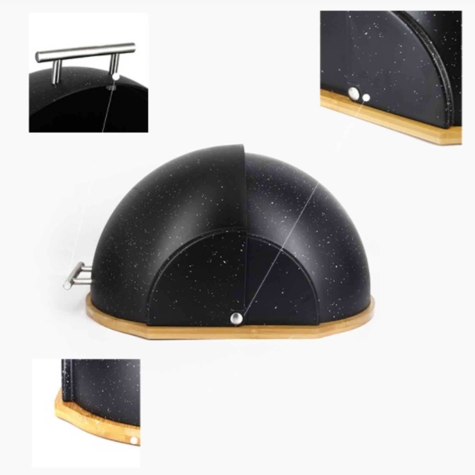 Pojemnik Do Przechowywania Chleba Pojemnik Na Chleb Pojemnik Na Chleb Metalowa Pokrywa Pojemnik Na Chleb Pojemnik Kuchenny Pojemnik Na Chleb Chlebak Na Pieczywo(White)