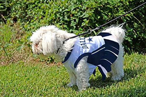 Pets First Dallas Cowboys NFL Cheerleader Dress For Dogs - Size X-Small - Thumbnail 4