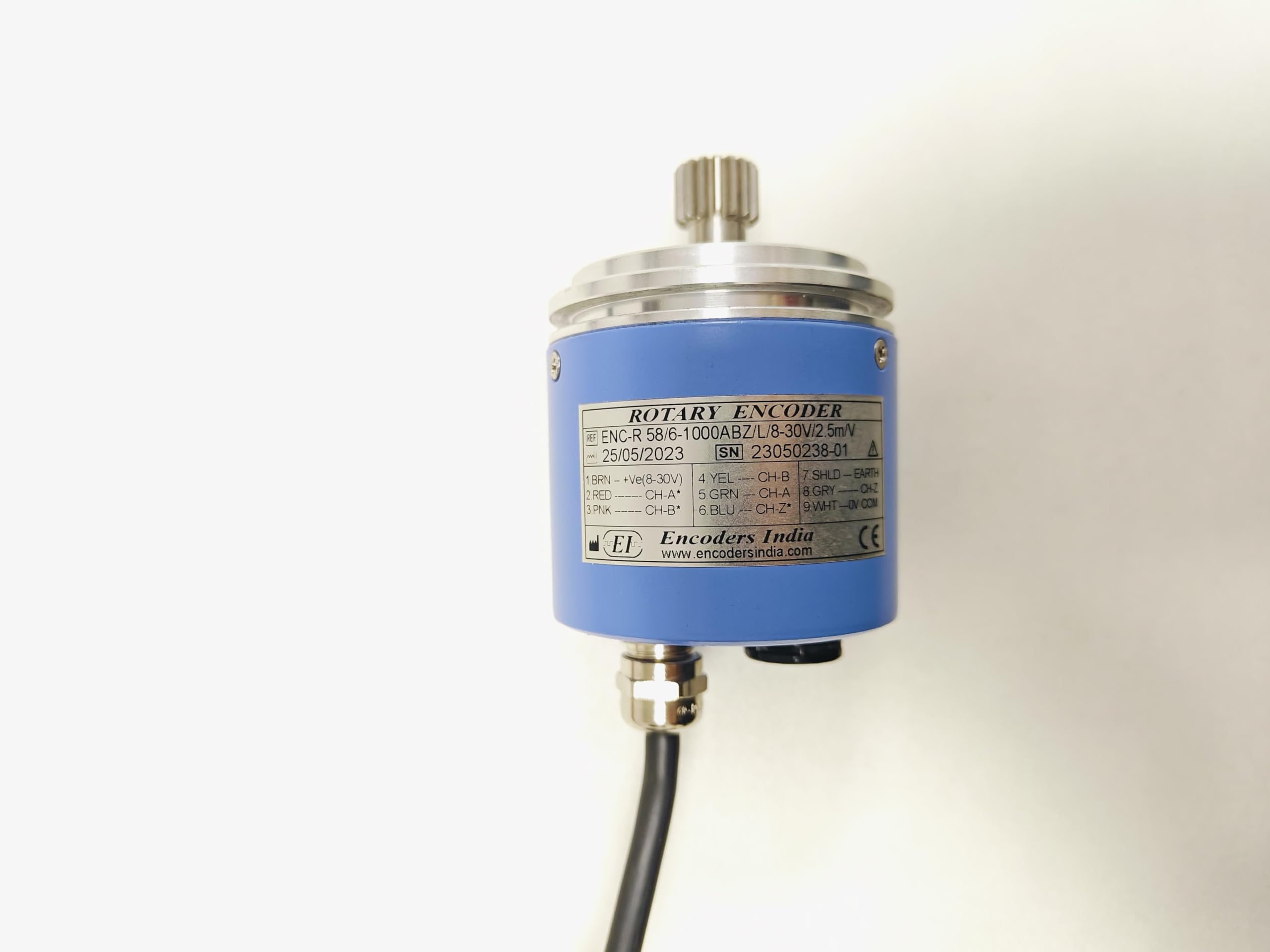 Encoders India, ROTARY INCREMENTAL ENCODER, Outer Dia 58mm,shaft
