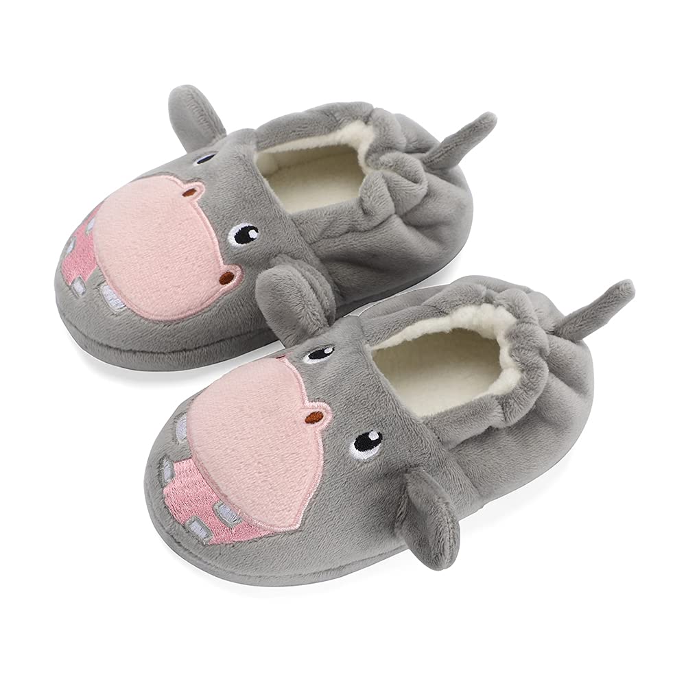 Lacoifa Chausson de Chouette pour Enfant garçon ou Fille Pantoufles Animaux en Tricot d'hiver antidérapants