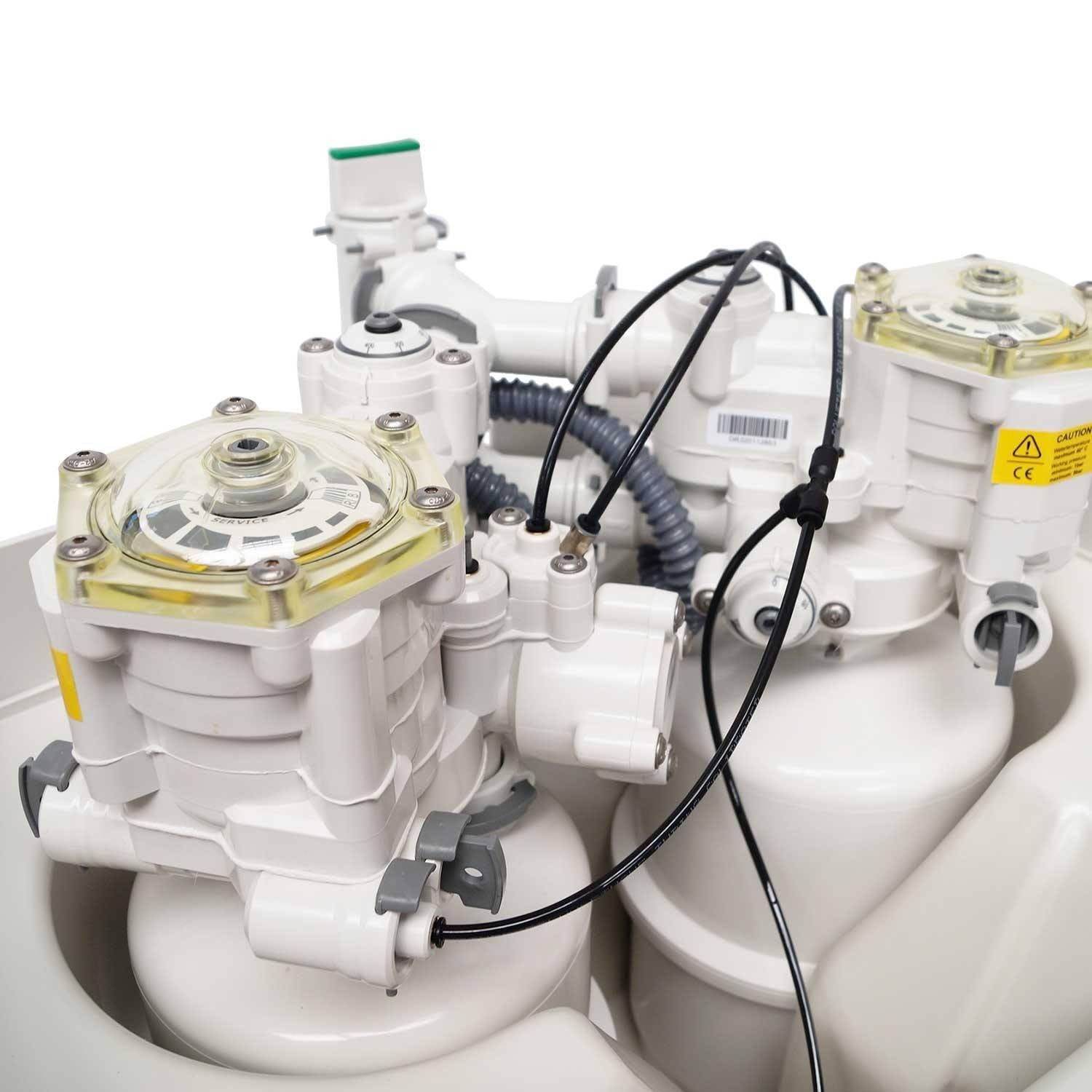 Adoucisseur d'eau sans électricité 2500 L/h 1 à 6 personnes Duplex Ultra Compact
