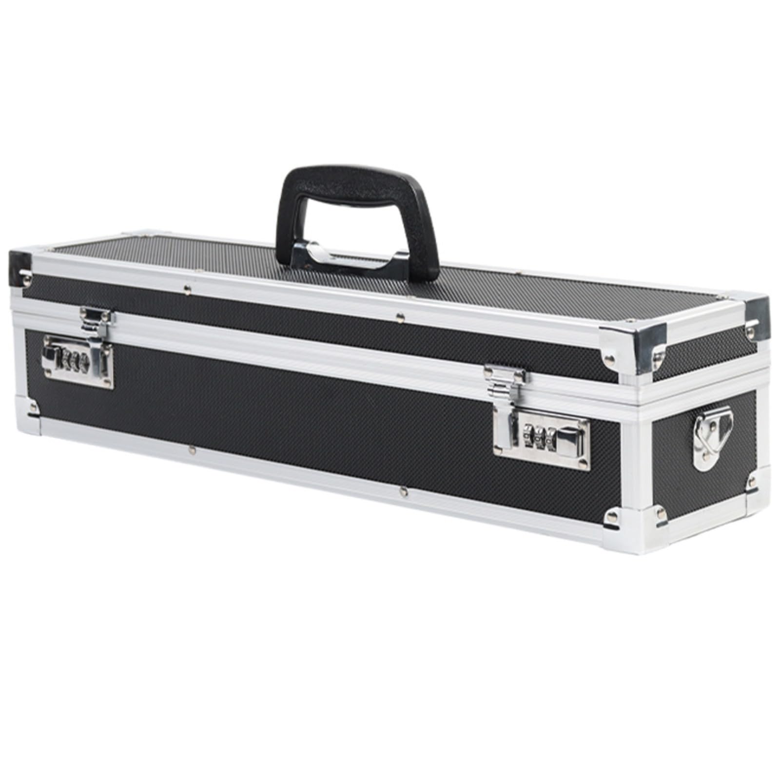 Estuche para cuchillos de chef con cerradura con asa e inserciones de espuma, caja de almacenamiento multiusos para cuchillos de cocina, 19.69 x 4.72 x 4.72 pulgadas