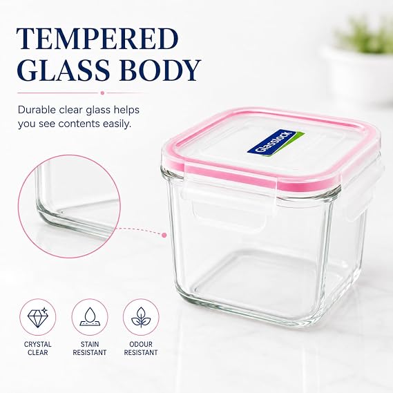 GLASSLOCK Round Jar, 10 cm, 4.5 L, Glass, Dishwasher Safe