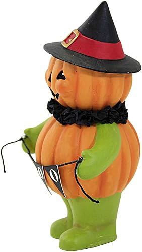 Miniatura 3 de Bethany Lowe Diseños - Bruja Cabeza de Calabaza Boo - TL2351