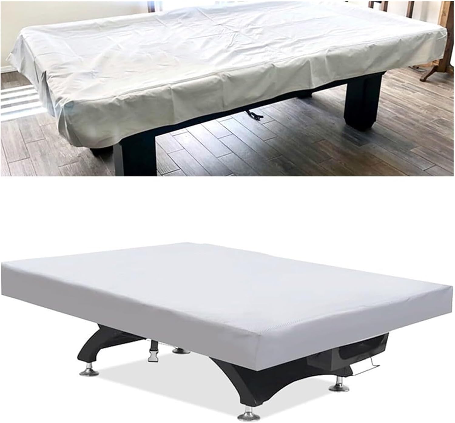 Pool Table Cover Pool Table Cover Waterproof for All Seasons with Secure Drawstring Closure 7/8/9FT(8FT)