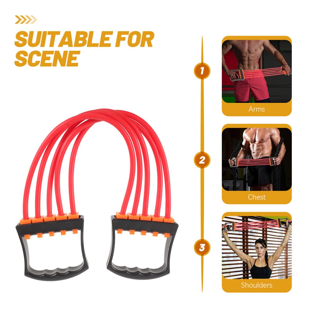 Fascia Elastica da Fitness 2 Pezzi in Tpe, Allenamento Muscolare | Struttura Stabile e Portatile, per Lavoro e Movimento, Accessorio Multiuso per Esercizi di Resistenza