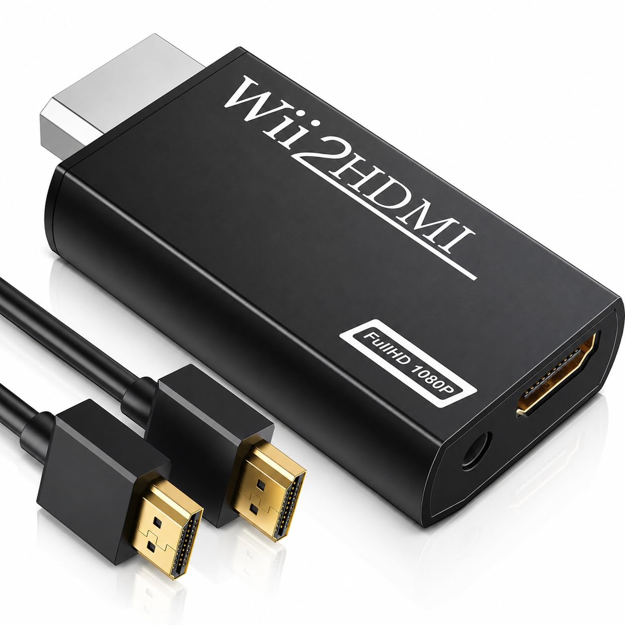 GANA Wii to HDMI Converter, 1080P Wii HDMI Adapter with 3.5mm Audio Jack
