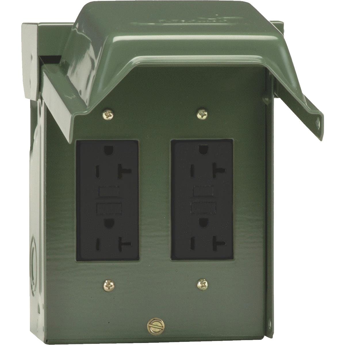 GE 2-20 Amp Backyard Outlet with GFCI Receptacles