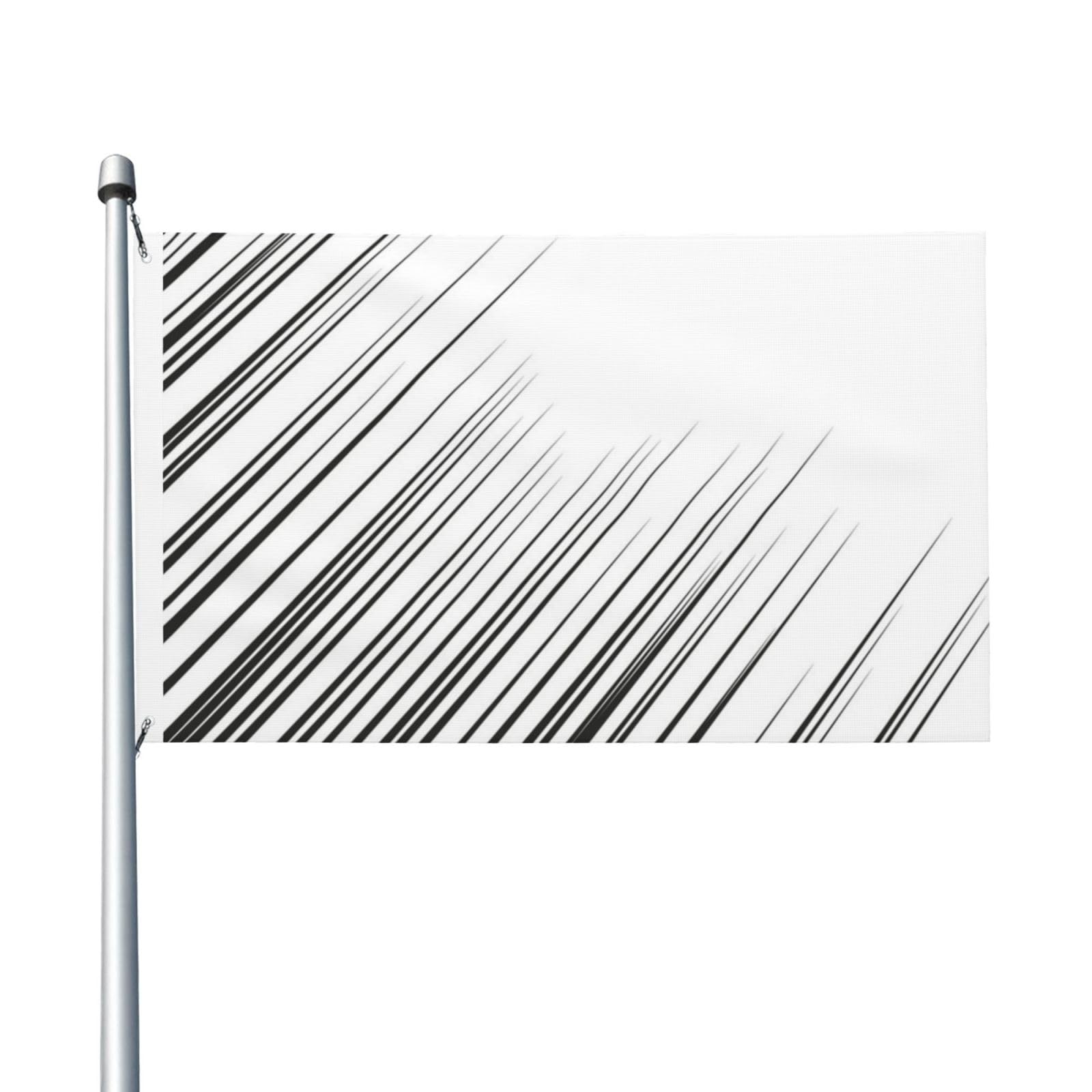 Horizontal Speed Lines Flag 3x5 Ft Outdoor Double Sided Garden Flags Welcome Yard Flags Banner Decor For Courtyard Porch Lawn