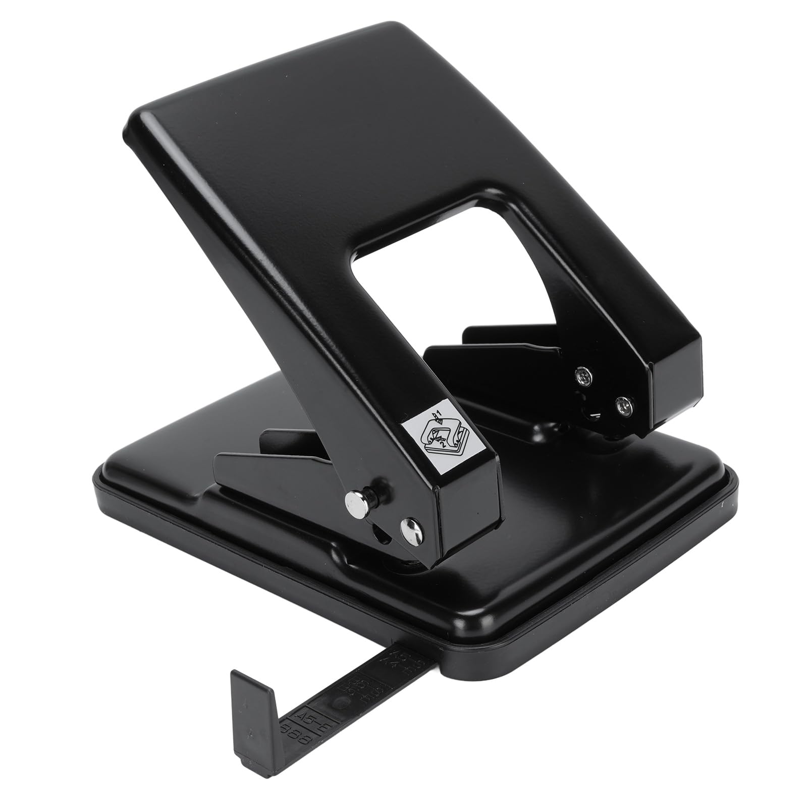 Irfora 40 Sheets Capacity, Heavy Duty 2 Hole Punch, Effort Saving, Accurate Punching, 6mm Hole Punch, 80mm Spacing, Paper Feed 12mm Depth, for Papers, with Bottom Collection Box