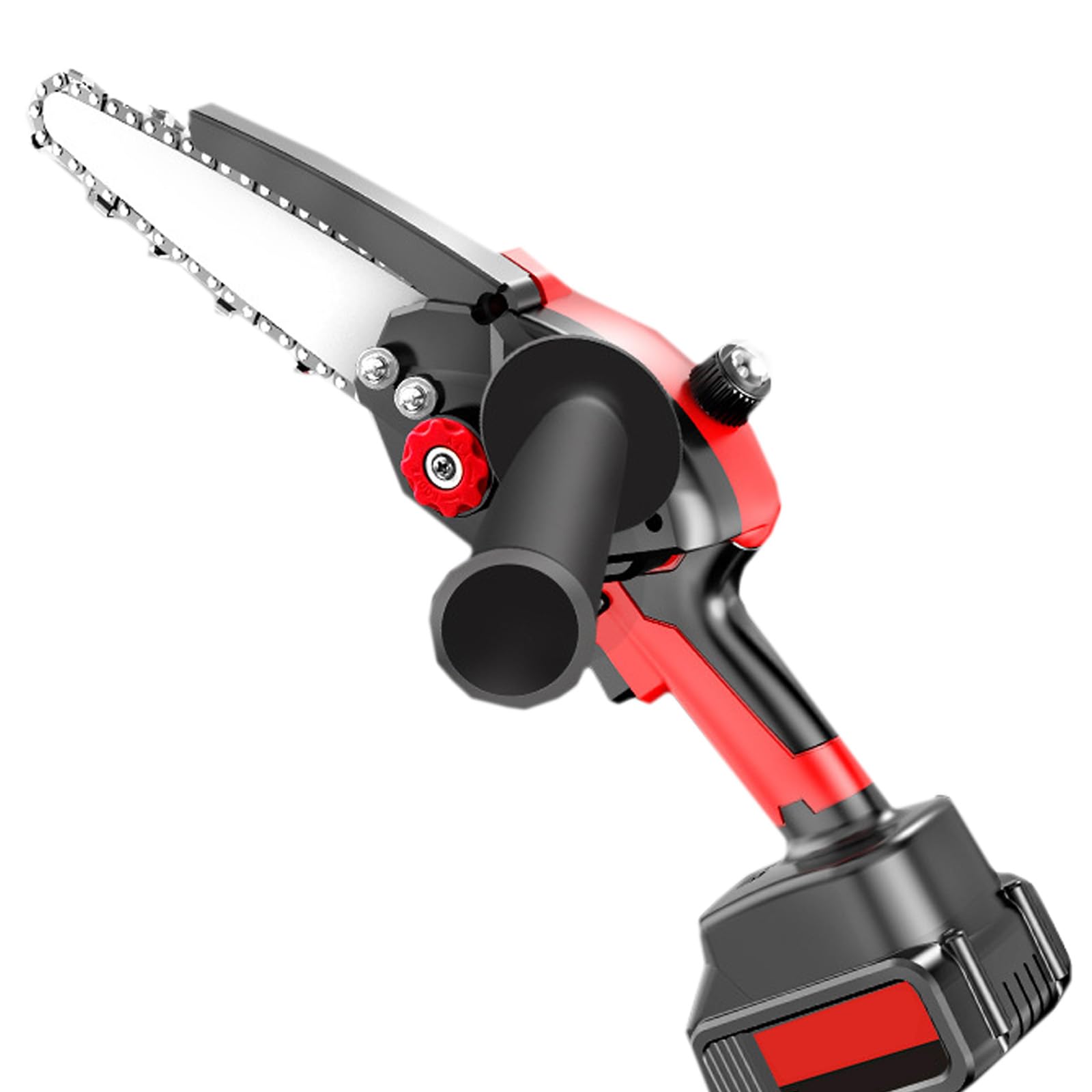 Sierra De Cadena De Poda Eléctrica con Batería,Sierra De Cadena De Mano Pequeña,Sierra De Cadena De Mano con Batería para Cortar Madera,8 Pulgadas(Size:4500mAh)
