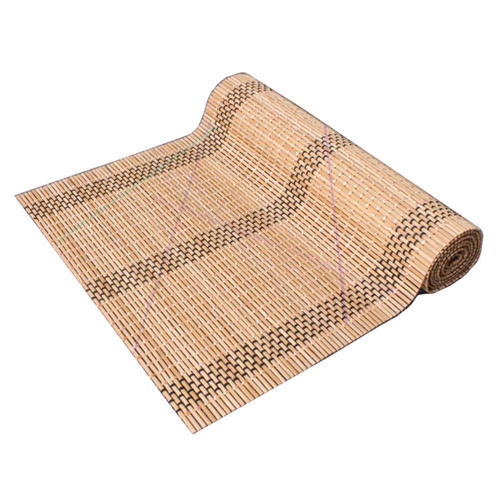 Natürlicher Bambus Tischläufer, Handgewebt Tischdecke Dekorative Matten Hitzebeständige rutschfest Tee Vorhang Für Hotel/Küche/Esszimmer/Party,1,60x120cm
