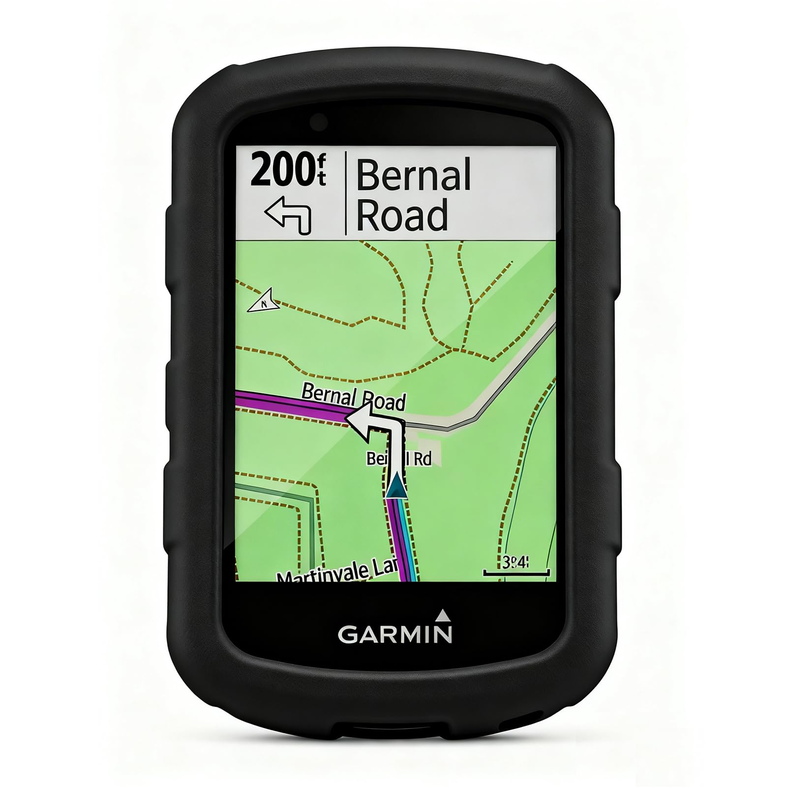 Custodia per Garmin Edge 530 + 2 Fogli di Protezione, Custodia in Silicone Morbido Antishock per GPS Bici Ciclismo Touring, Protezione Completa Della Cassa per Garmin Edge 530, Nero