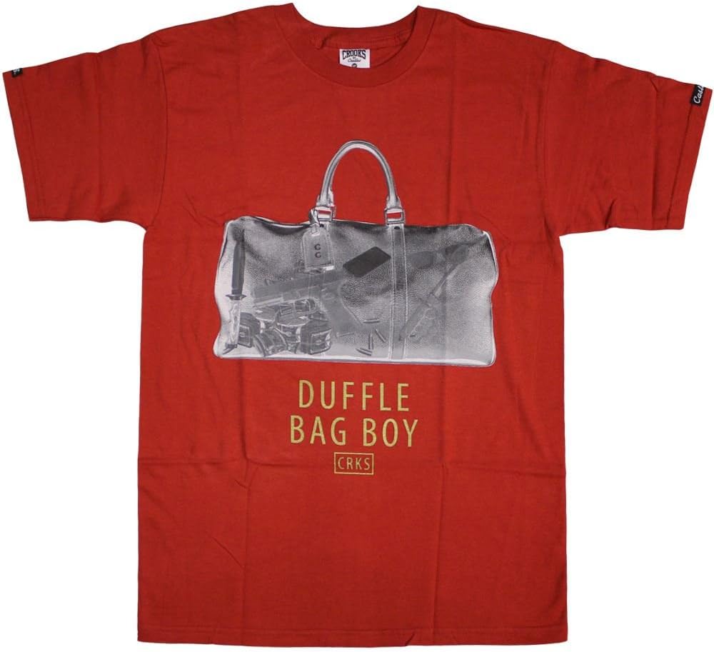 Crooks & Castles Duffle Bag T-Shirt True Red
