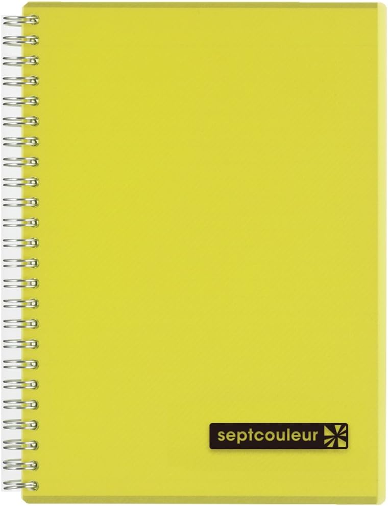Maruman Sept Couleur 80 Sheet Note Book, A5 Size, Yellow