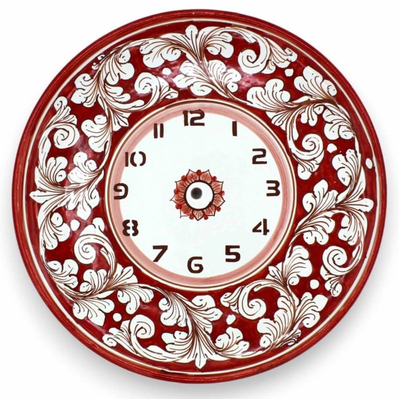 Horloge en céramique Caltagirone pour inviter le soleil d'Italie chez vous