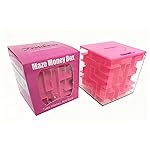 Trekbest Money Maze Puzzle Box - A Fun Unique Way to Give Gifts for Kids and Adults (Pink)