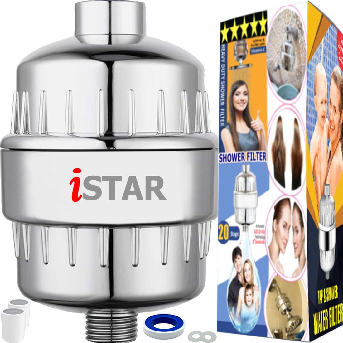 Hard Water Shower Filter Softener