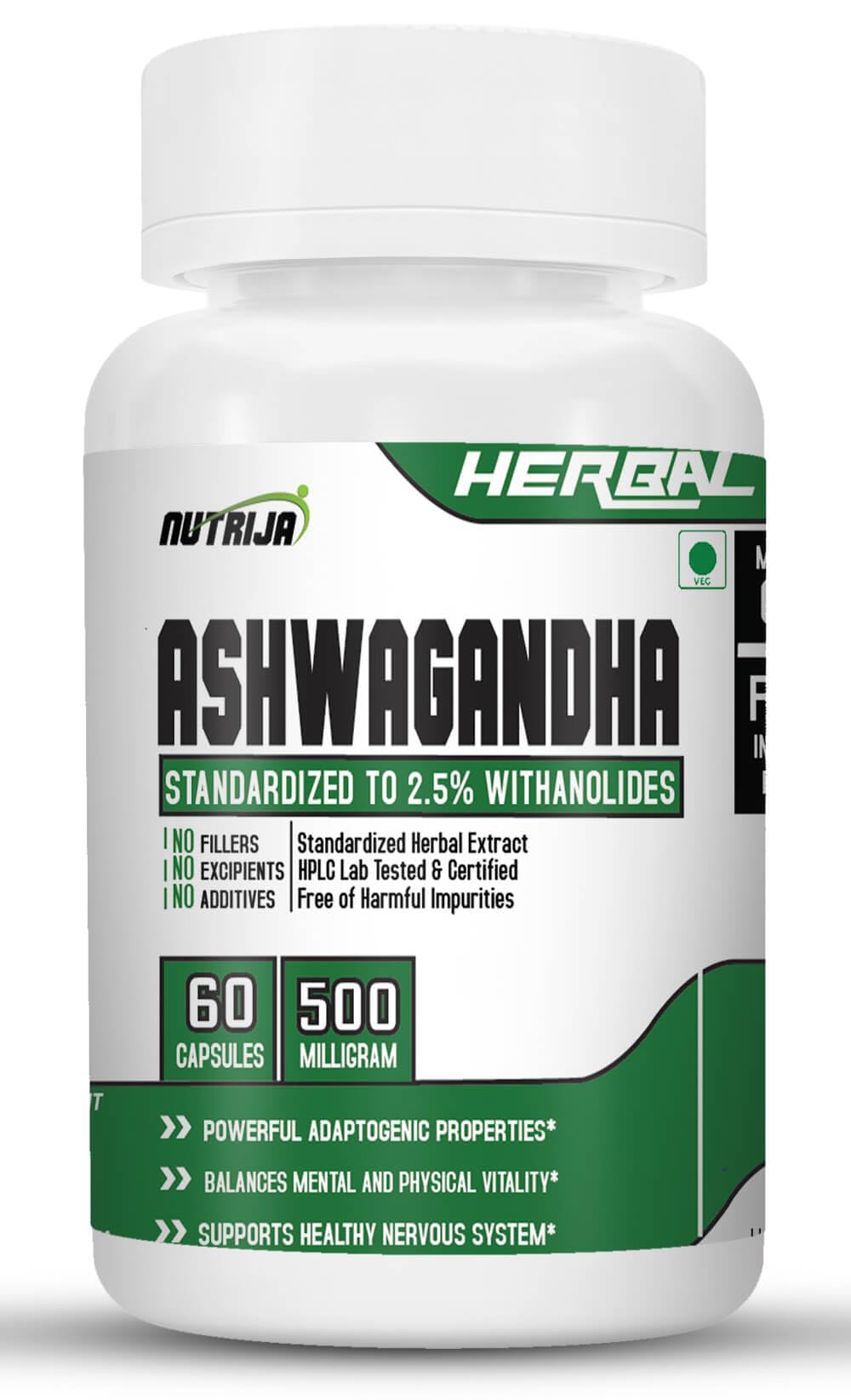 NutriJa ASHWAGANDHA 500MG - 60 Capsules (B07SG9GFZ4) Amazon Price History, Amazon Price Tracker