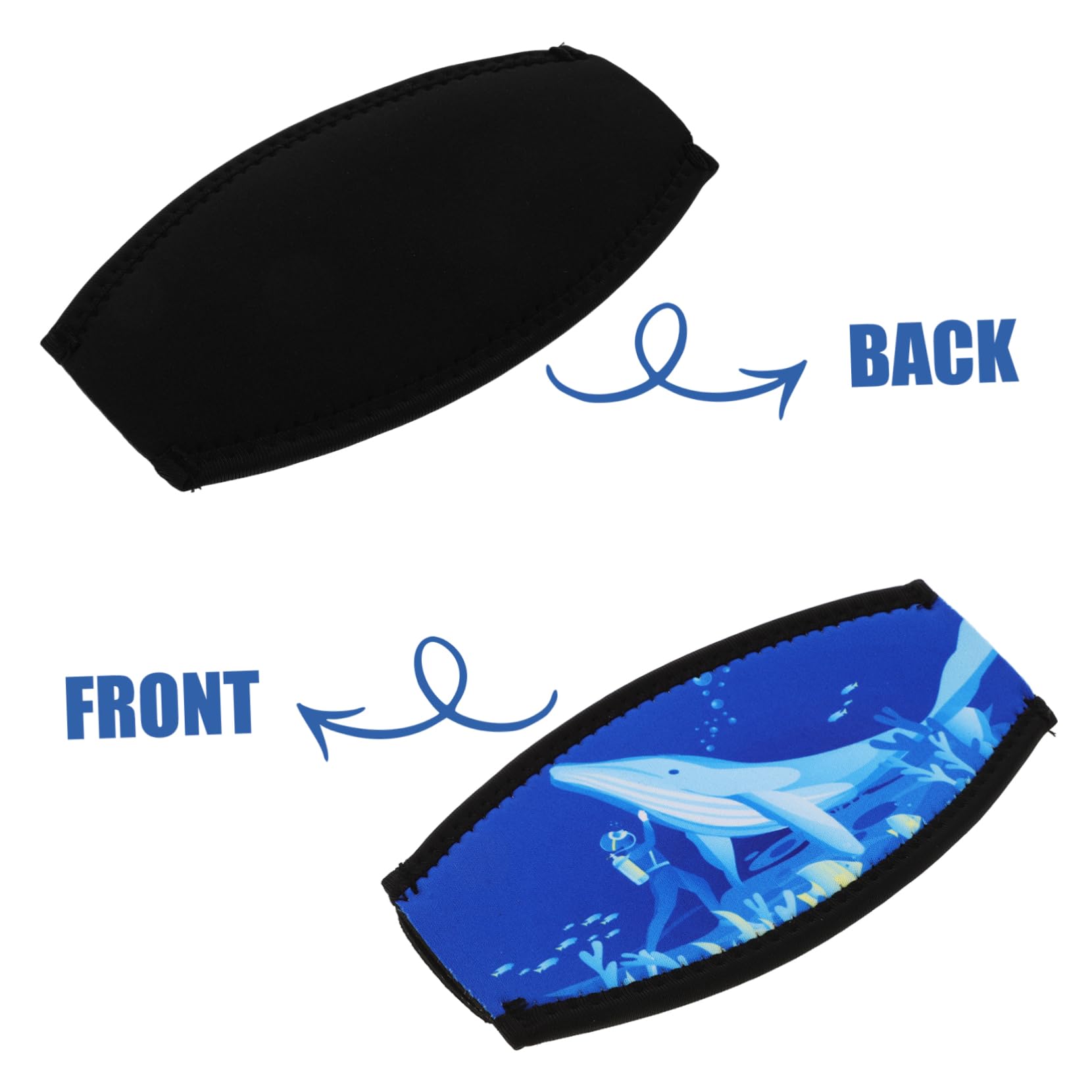 SUPVOX Diving Mask Goggle Strap Wrap Soft Fabric Cover Snorkeling Mask Accessory Neoprene for Hair