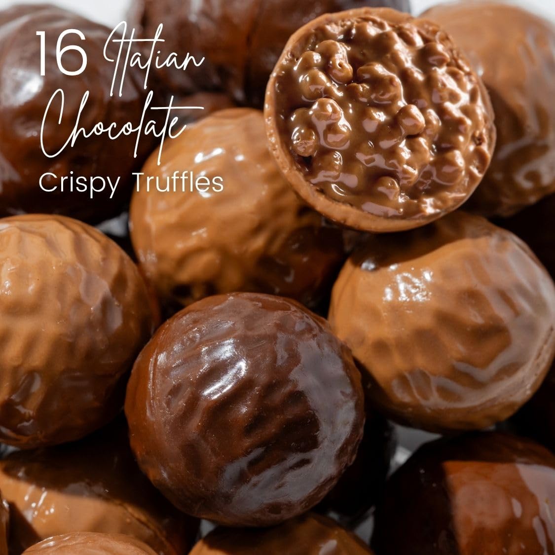 Christmas Gift Tin, Gingerbread Man with Foiled Hazelnut Chocolate Bon Bons – Holiday Chocolate Gift Basket for Kids & Adults- Bonnie and Pop