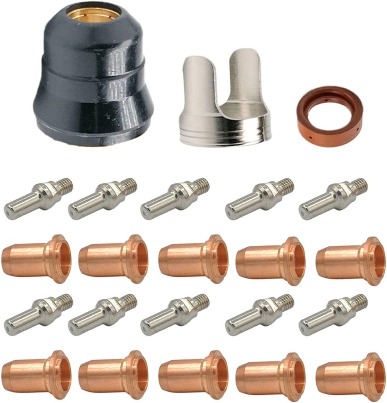 23pcs Plasma Cutter Tips & Nozzles Kit Fit for Harbor Freight Titanium