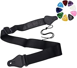 Elevate Your Performance With The Ultimate Comfort,Premium Guitar Strap For Acoustic, Electric, And Bass Guitars,Complimentary 3 Guitar Picks