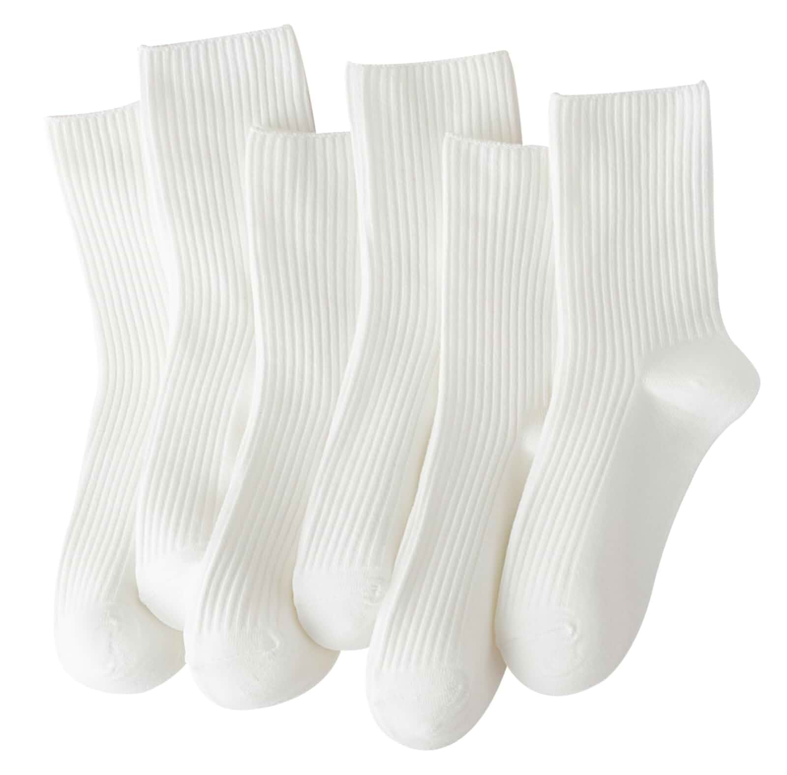 Womens Cute Crew Socks Casual Aesthetic Neutral Cotton Socks Granola Girls