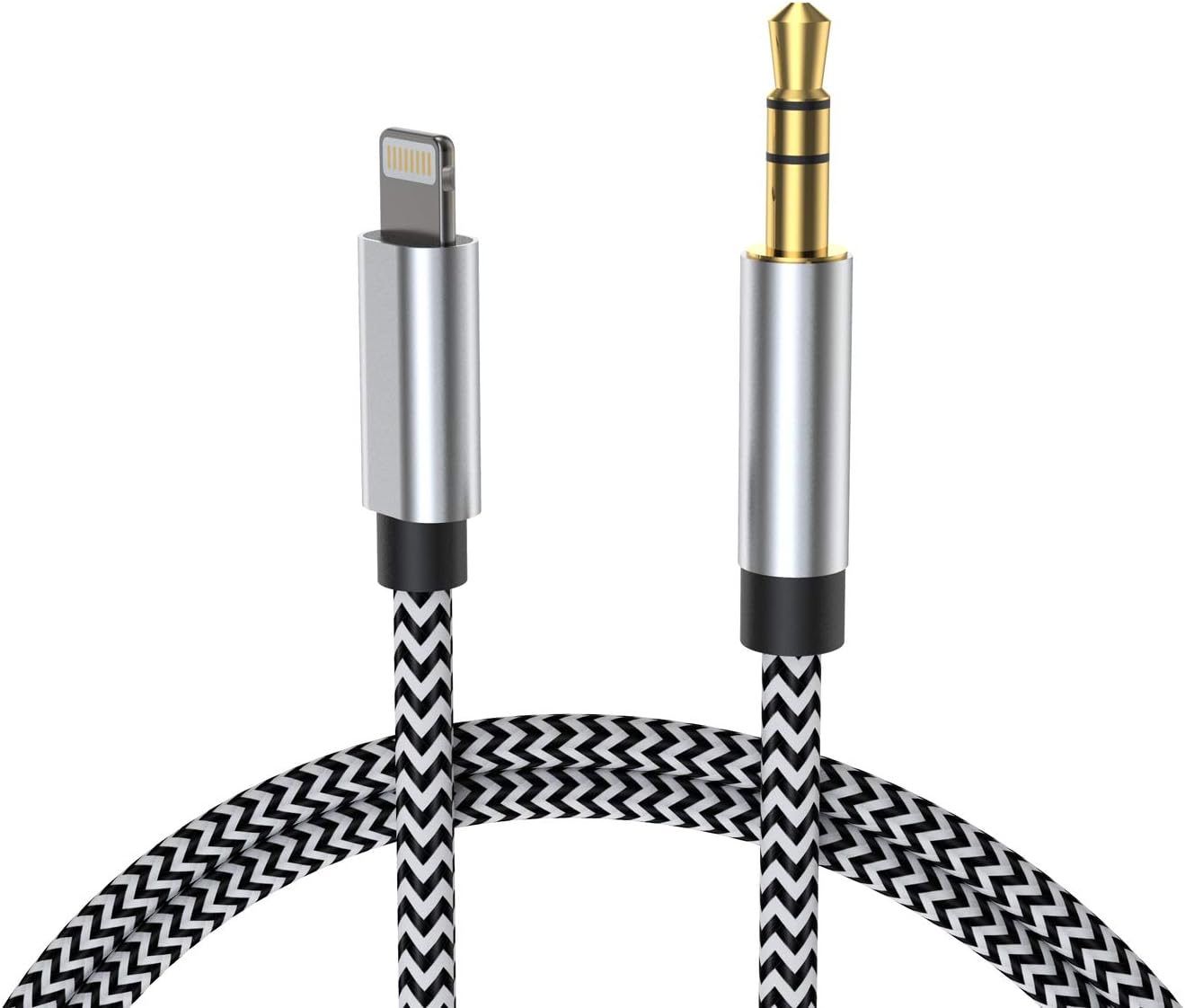 Aux Cord for iPhone 14/13/X/XS/11/11 Pro/11 Pro Max/8/8Plus/7/7Plus Aux Cable for Car 3.5mm Aux Cable Premium Aux Audio to Car Stereo/Speaker/Headphone Adapter Support All iOS System