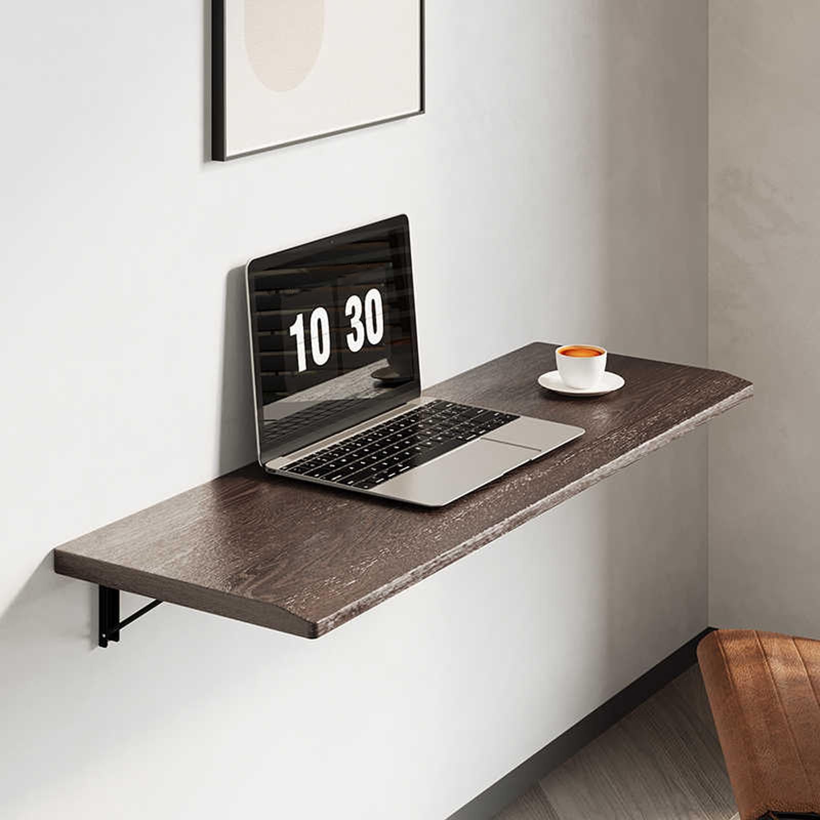 Table suspendue rabattable 80x40 pour aménager un coin repas dans une cuisine étroite