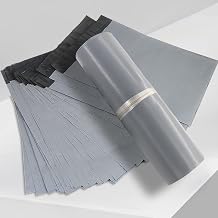 100 Pcs Poly Mailers 7x12 inch, Plastic Mailing Envelopes Waterproof- Grey